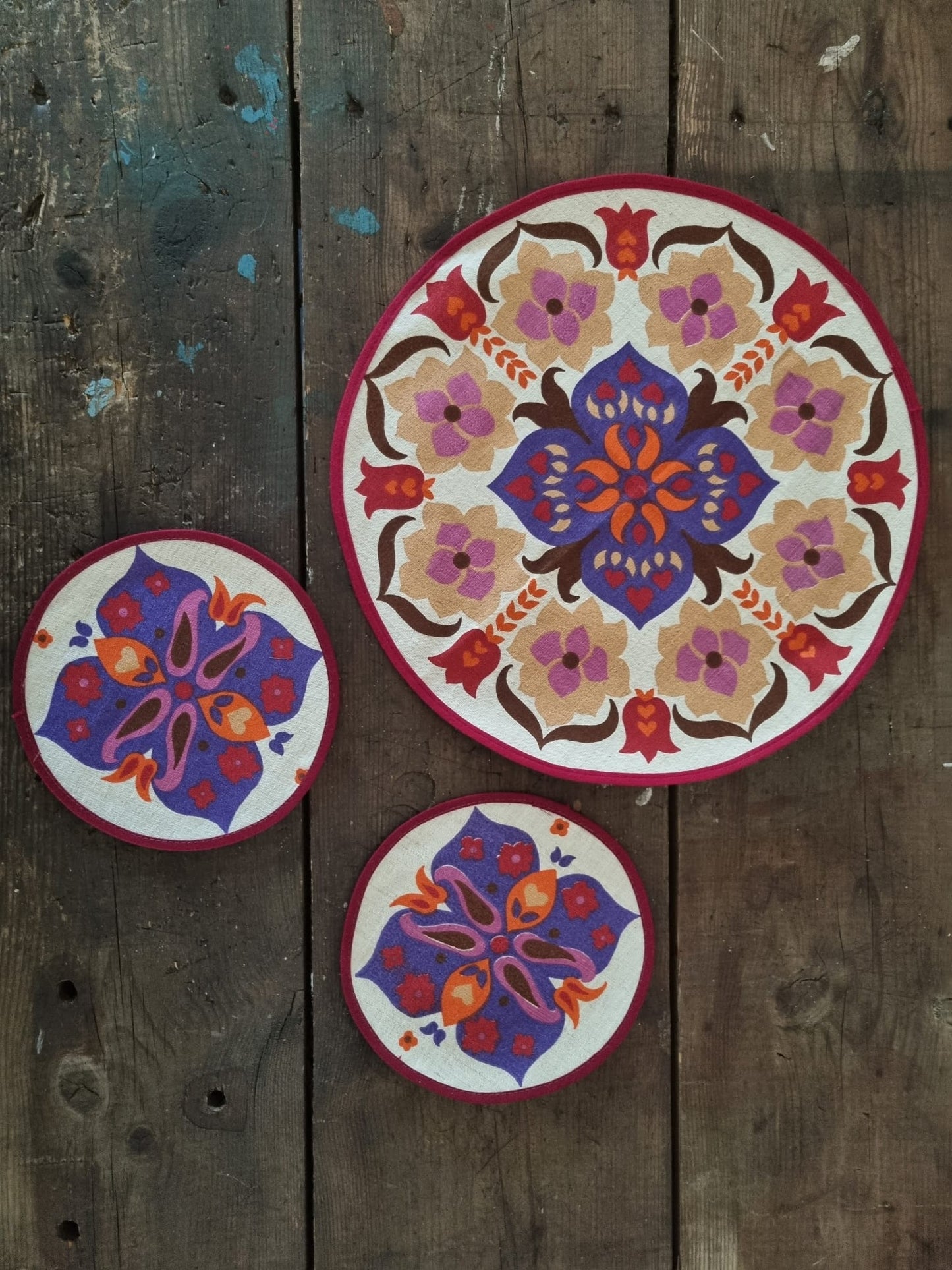 Three 70s Scandi Placemats