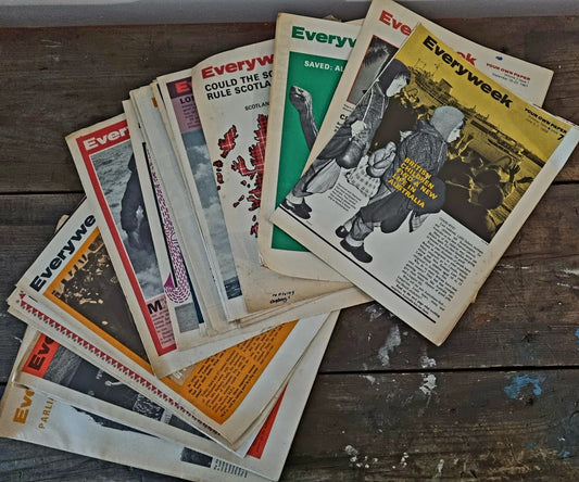 Bulk Everyweek Educational Trust Magazines. Your Own Paper. 30 Editions Job Lot 1967-1968