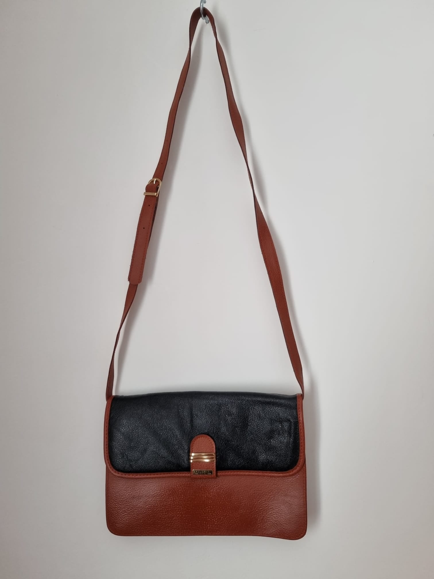 Black and brown shoulder bag hotsell