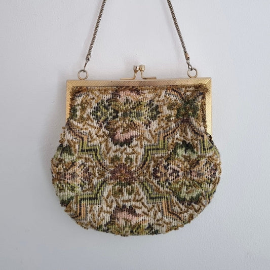 Vintage Carpet Chain Handbag